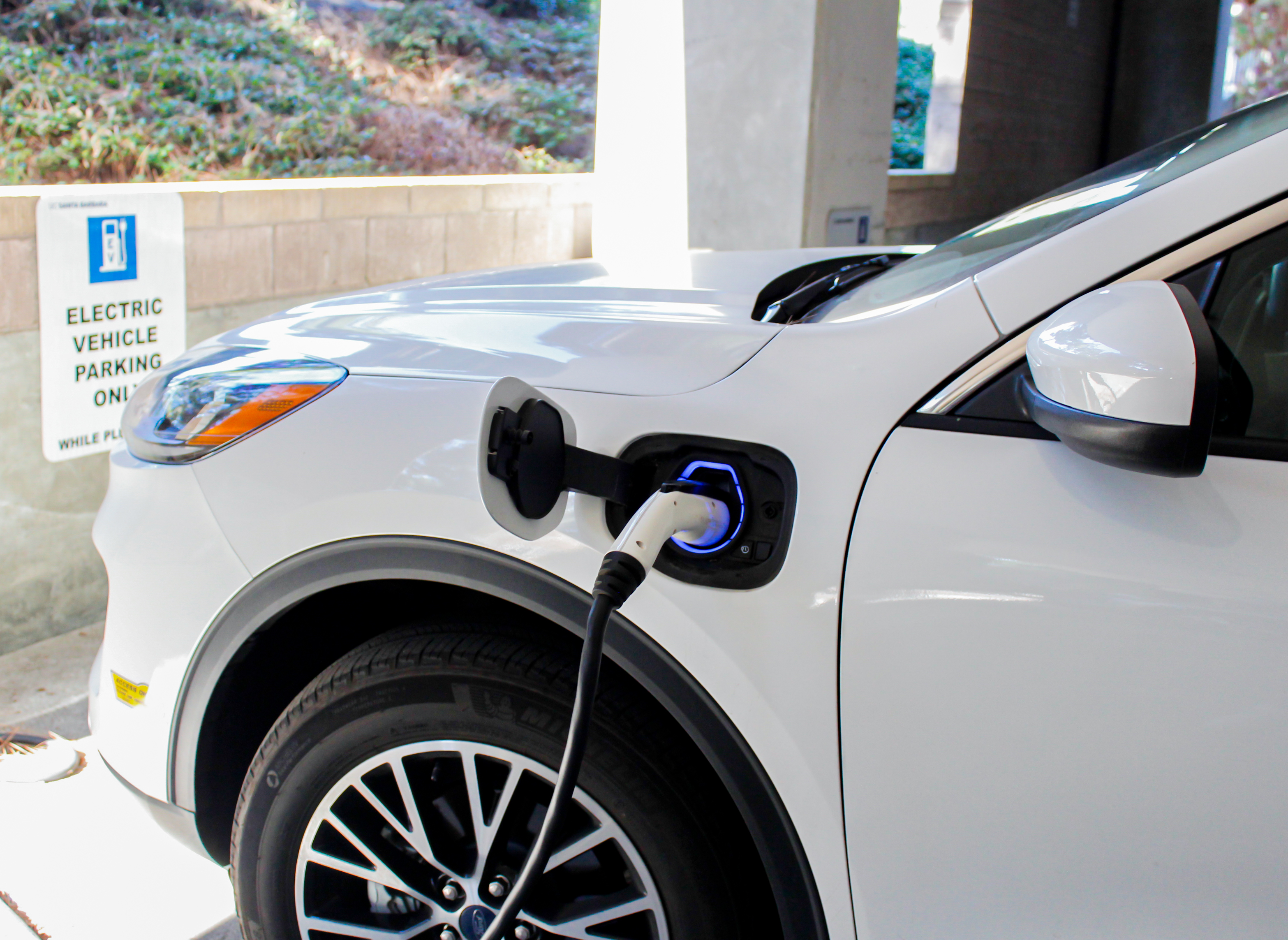 Electric Car being charged